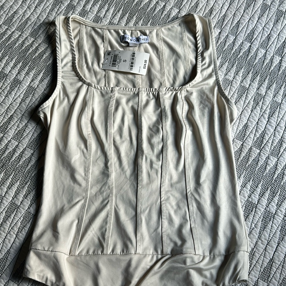 And Now This Bodysuit Bone NWT